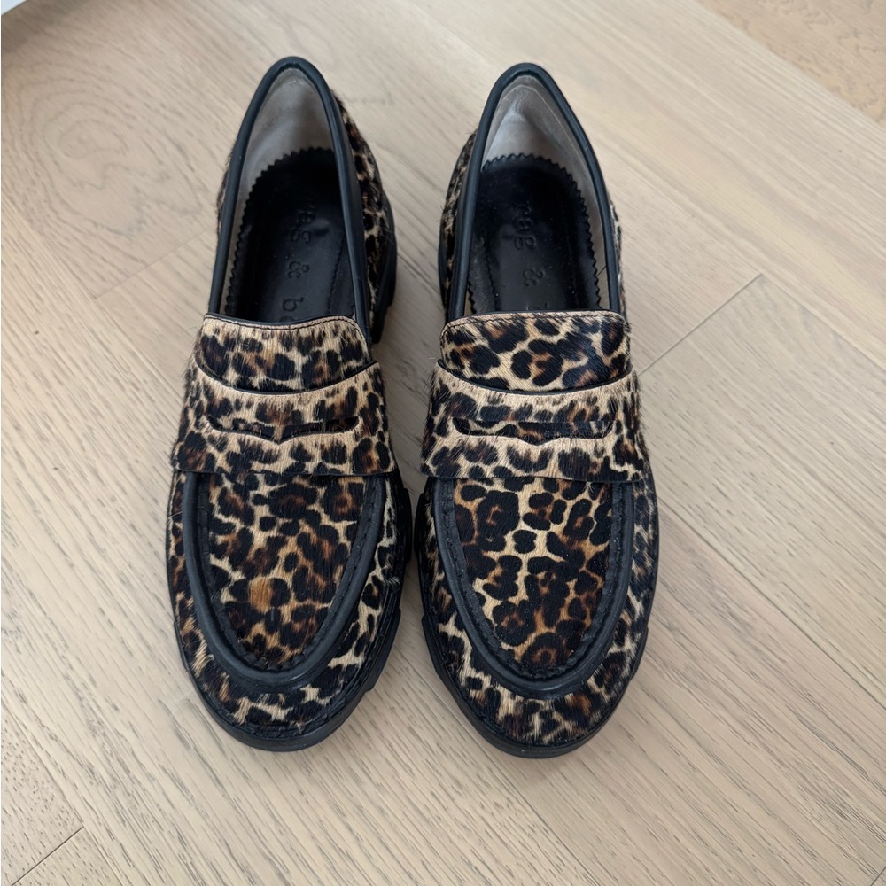 Leopard Print Loafers